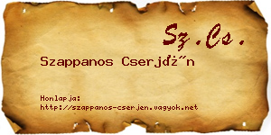 Szappanos Cserjén névjegykártya